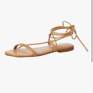 The Drop Women’s Samantha Flat Strappy in Doe Tan Size 10